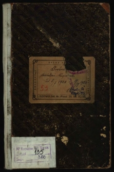 Protok&oacute;ł posiedzeń Magistratu 25/7 1922 r.-17/9 1924